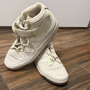 adidas Cream Forum Mid Ivy Park High-Top Sneakers